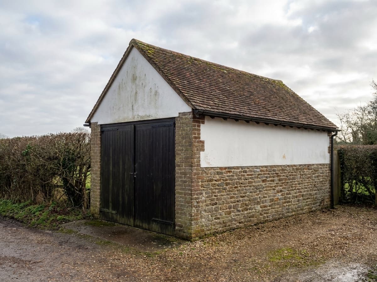 Garage build, St Michael's